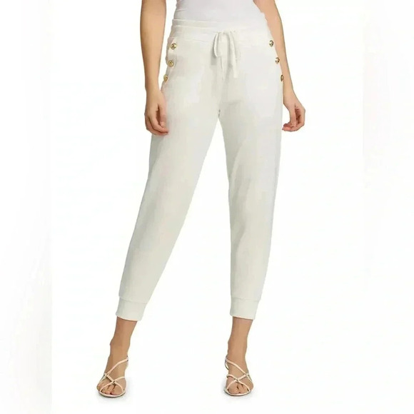 DEREK LAM 10 CROSBY Jax Sailor Straight-Leg Sweatpants Size Small - Picture 1 of 12